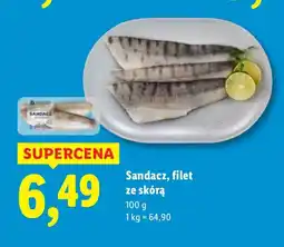 Lidl Sandacz, filet ze skórą Lidl oferta