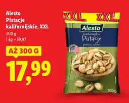 Lidl Pistacje Alesto kalifornijskie XXL oferta