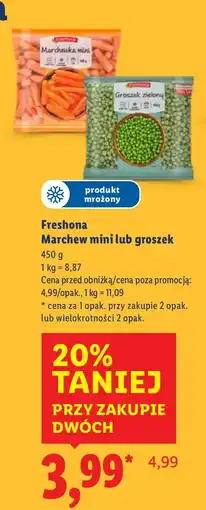 Lidl Warzywa groszek zielony Freshona oferta
