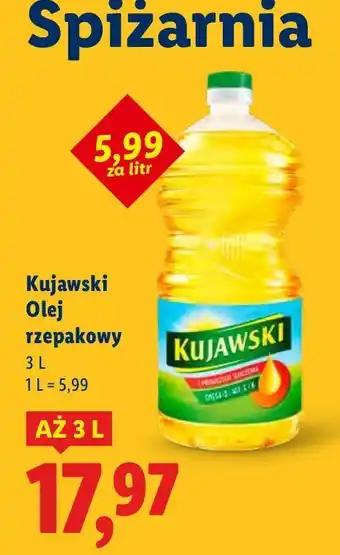 Lidl Olej rzepakowy Kujawski oferta