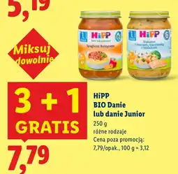 Lidl Danie lub danie Junior HiPP BIO oferta