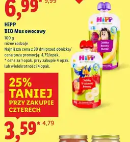 Lidl Mus owocowy HiPP BIO oferta