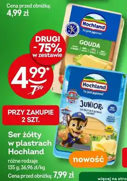 Żabka Ser żółty w plastrach Hochland oferta