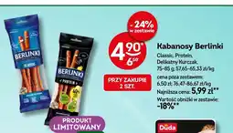 Żabka Kabanosy Berlinki Classic, Protein, Delikatny Kurczak oferta