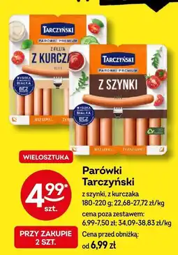 Żabka Parówki z kurczaka Tarczyński Premium oferta