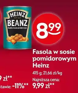 Żabka Fasola w sosie pomidorowym Heinz Beanz oferta