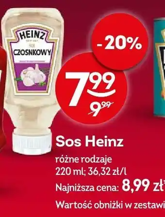 Żabka Sos czosnkowy Heinz oferta