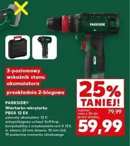 Kaufland Wiertarko-wkrętarka akumulatorowa pbsa 12 e4 Parkside oferta