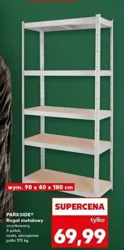 Kaufland Regał 5 półek 90 x 180 40 cm Parkside oferta
