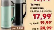 Kaufland Termos plastikowy z kubkiem 1 l oferta
