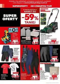 Kaufland Spodenki robocze 48-56 Parkside oferta