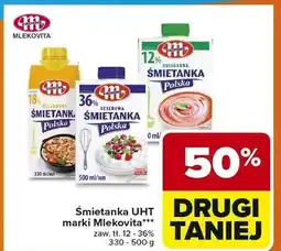 Carrefour Śmietanka wypasiona 18% kulinarna Mlekovita oferta