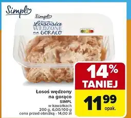 Carrefour Kawałki łososia wędzone na gorąco Simpl oferta
