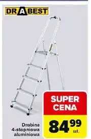 Carrefour Drabina aluminiowa 4-stopniowa Drabest oferta