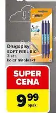 Carrefour Długopis soft feel clic grip fine niebieski Bic Soft Feel Click Grip Fine oferta
