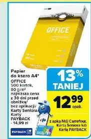 Carrefour Papier a4/80g Euro Office oferta