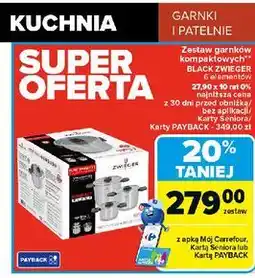 Carrefour Komplet garnków black Zwieger oferta