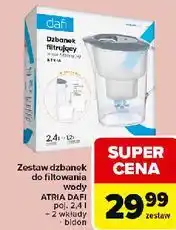 Carrefour Dzbanek atria 2.4 l + bidon 2 wkłady unimax Dafi oferta