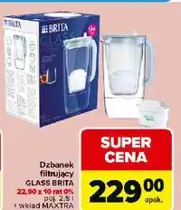 Carrefour Dzbanek filtrujący glass 2.5 l Brita oferta