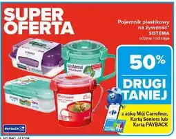Carrefour Pojemnik do kuchenki mikrofalowej okrągły duży Sistema oferta