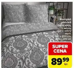 Carrefour Komplet pościeli satynowej 220 x 200 cm + 2 70 80 Detexpol oferta