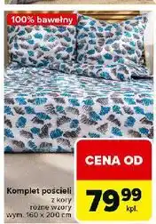 Carrefour Komplet pościeli z kory 100% bawełna 160 x 200 cm + 2 szt 70 80 oferta