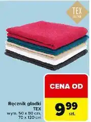 Carrefour Ręcznik 70 x 120 cm Tex oferta