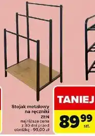 Carrefour Stolik metalowy na ręczniki zen oferta