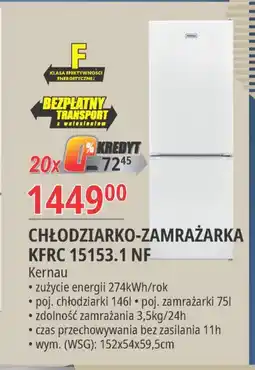 E.Leclerc Lodówka kfrc 15153.1 nf w Kernau oferta