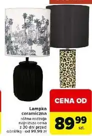 Carrefour Lampka ceramiczna oferta