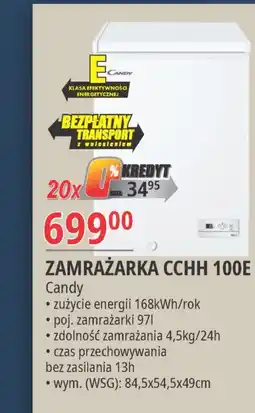E.Leclerc Zamrażarka cchh 100 Candy oferta