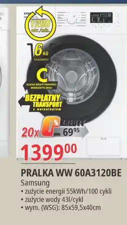 E.Leclerc Pralka ww60a3120be Samsung oferta