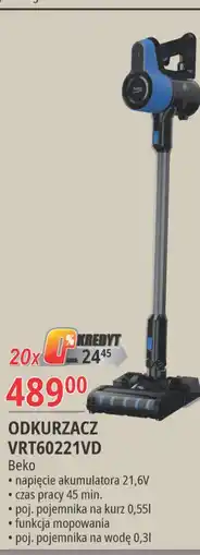 E.Leclerc Odkurzacz vrt 60221 vd Beko oferta