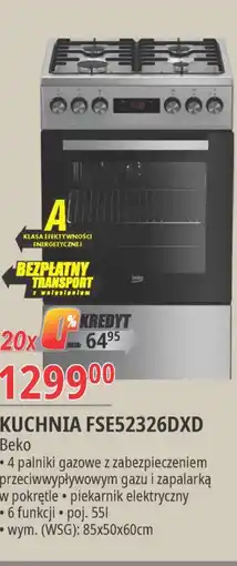 E.Leclerc Kuchnia fse52326dxd Beko oferta