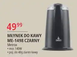 E.Leclerc Młynek do kawy me-1498 czarny Metrox oferta