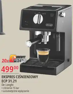 E.Leclerc Ekspres ciśnieniowy ecp 31.21 De'longhi oferta