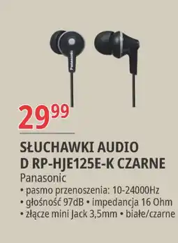 E.Leclerc Słuchawki rp-hje125e-k (czarny) Panasonic oferta
