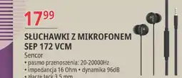E.Leclerc Słuchawki sep 172 czarne Sencor oferta