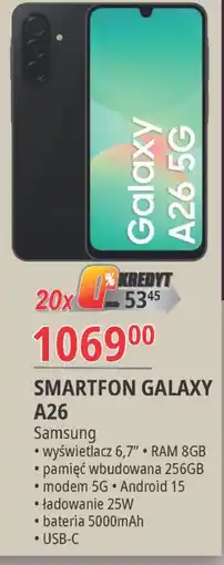 E.Leclerc Smartfon a26 8/256 gb Samsung Galaxy oferta