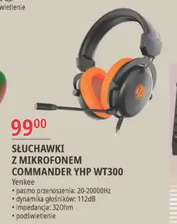 E.Leclerc Słuchawki commander yhp wt300 Yenkee oferta
