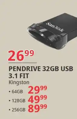 E.Leclerc Pendrive cruzer ultra fit 256gb Sandisk oferta