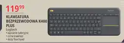 E.Leclerc Klawiatura bezprzewodowa k400 plus czarna Logitech oferta