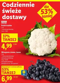 Lidl Winogrona ciemne luzem Lidl oferta