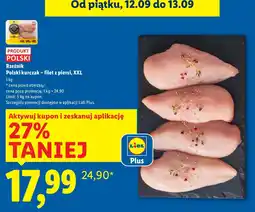 Lidl Filet z piersi kurczaka Polski kurczak XXL Rzeźnik oferta