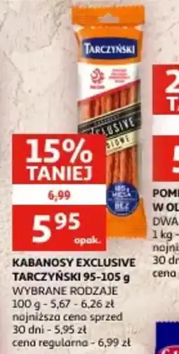 Auchan Kabanosy exclusive tarczyński oferta