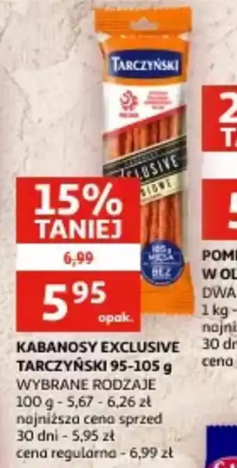 Auchan Kabanosy exclusive tarczyński oferta