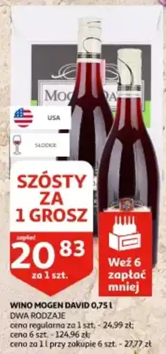 Auchan Wino mogen david oferta