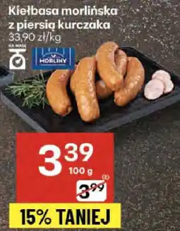 Delikatesy Centrum Kiełbasa morlińska z piersią kurczaka Morliny oferta