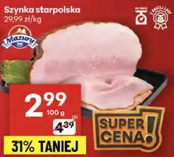 Delikatesy Centrum Szynka staropolska Mazury oferta
