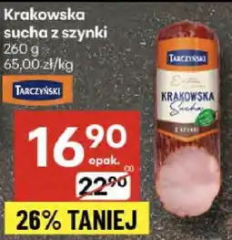 Delikatesy Centrum Krakowska sucha z szynki Tarczyński oferta